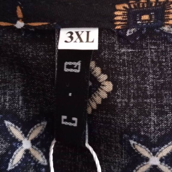 Elegant Long Sleeve Patterned Dress - Picture 11 of 16